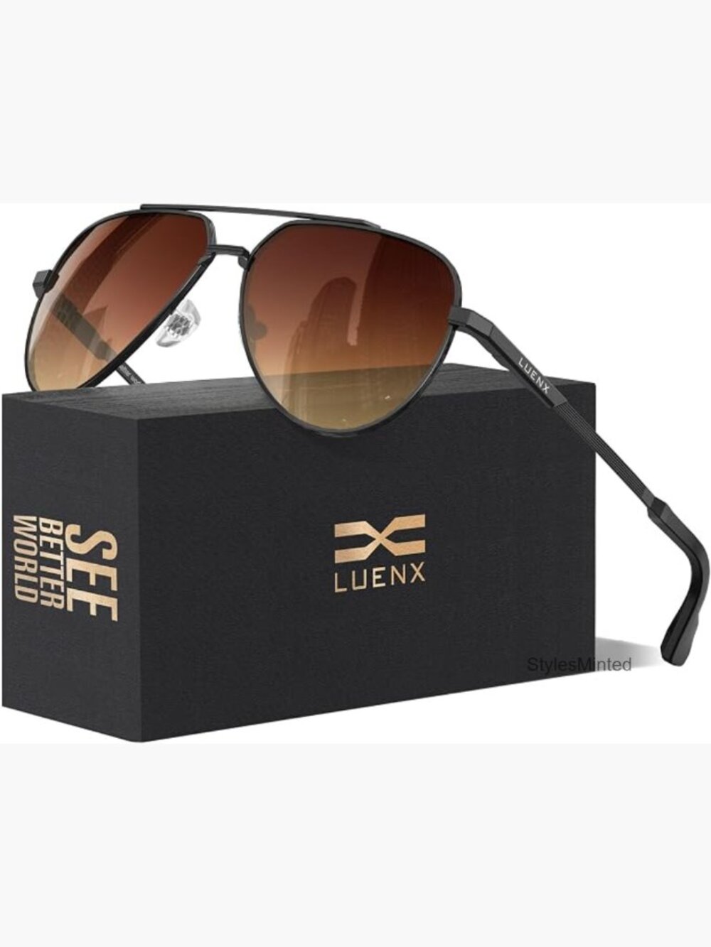 Unisex Polarized Aviator Sunglasses UV400 Protection Driving Pilot